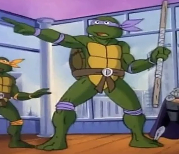 Donatello die Ninja Turtles Cartoon aus Serie 1987